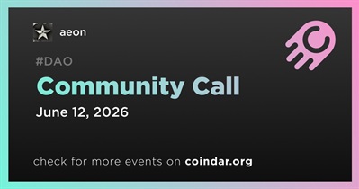 Aeon to Host Community Call on June 12th
