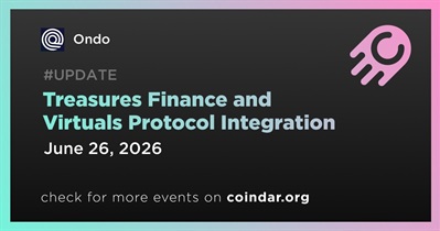 Ondo was Integrated With Treasures Finance and Virtuals Protocol