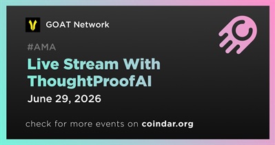 GOAT Network to Hold Live Stream With ThoughtProofAI on June 29th