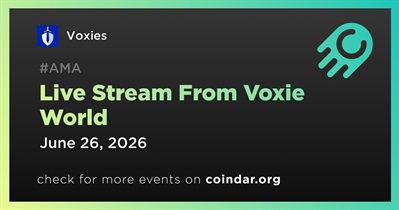 Voxies to Hold Live Stream