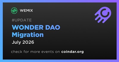 WEMIX to Move WONDER DAO Migration to July