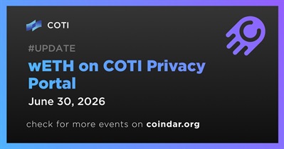 COTI Added wETH to COTI Privacy Portal