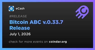 Bitcoin ABC v.0.33.7 Sürümü
