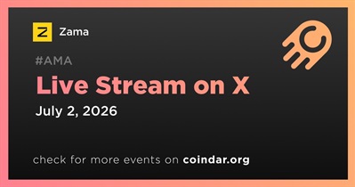 Zama to Hold Live Stream on X on July 2nd