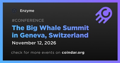 Enzyme to Participate in the Big Whale Summit in Geneva on November 12th