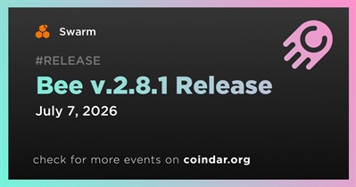Swarm to Release Bee v.2.8.1 on July 7th