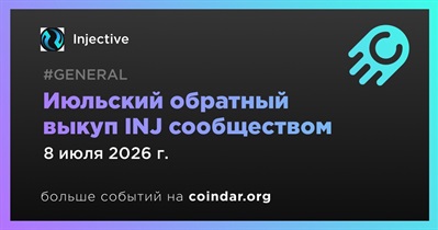 Injective завершила июльский обратный выкуп INJ сообществом 8 июля
