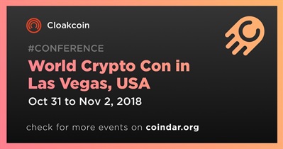 미국 라스베이거스에서 열리는 World Crypto Con