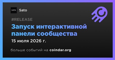 Sato запустила интерактивную панель сообщества 15 июля