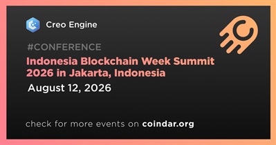 Creo Engine to Participate in Indonesia Blockchain Week Summit 2026 in Jakarta on August 12th