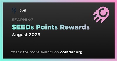 Soil to Distribute SEEDs Points Rewards in August