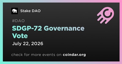 Stake DAO to Close SDGP-72 Governance Vote on July 22nd