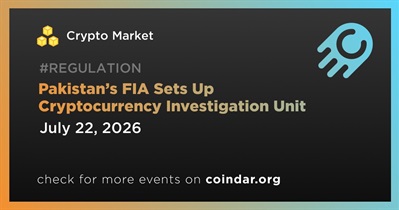 A Agência Federal de Investigação (FIA) do Paquistão cria unidade de investigação de criptomoedas.