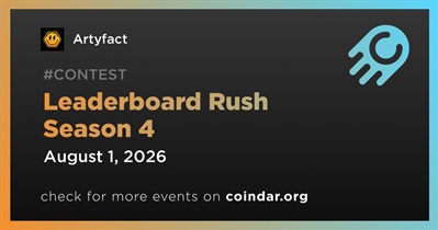Artyfact to Begin Leaderboard Rush Season 4 on August 1st
