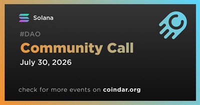 Solana to Host Community Call on July 30th