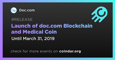 Lançamento do doc.com Blockchain e Medical Coin