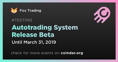 Autotrading System Release Beta