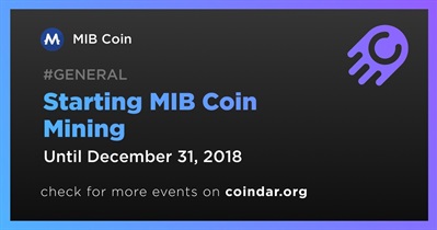 Starting MIB Coin Mining