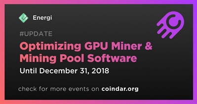 Optimización del software GPU Miner &amp; Mining Pool