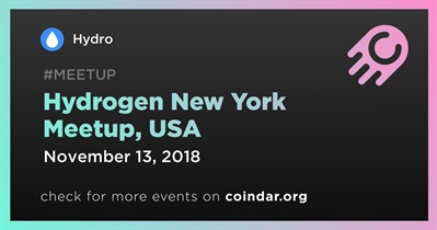 Hydrogen New York Meetup, USA