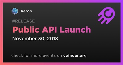 Public API Launch