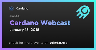 Cardano Webcast