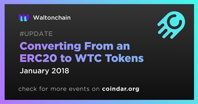 Converting From an ERC20 to WTC Tokens