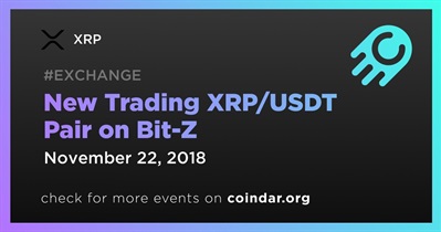New Trading XRP/USDT Pair on Bit-Z