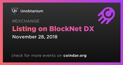 BlockNet DX पर लिस्टिंग