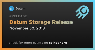 Datum Storage Release
