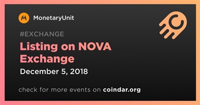 Lên danh sách tại NOVA Exchange
