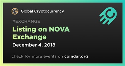 Lên danh sách tại NOVA Exchange