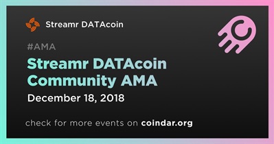 Cộng đồng Streamr DATAcoin AMA
