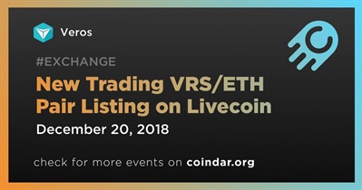 New Trading VRS/ETH Pair Listing on Livecoin