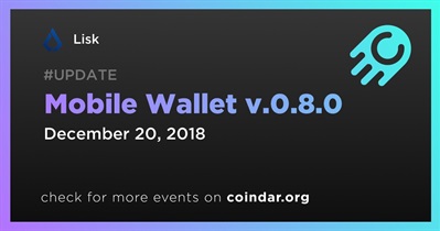 Mobile Wallet v.0.8.0