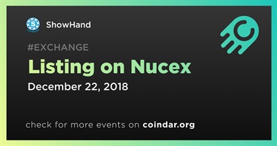 Listing on Nucex