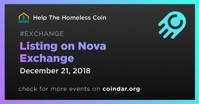 Nova Exchange पर लिस्टिंग