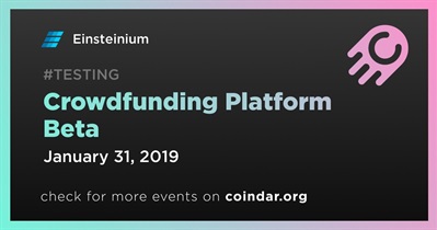 Beta da Plataforma de Crowdfunding
