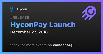 HyconPay Launch