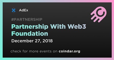 Web3 Foundation과의 파트너십