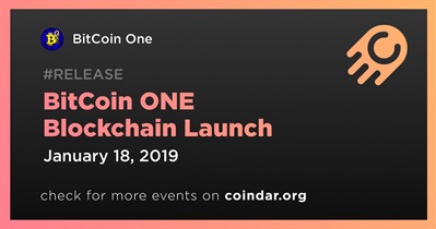 BitCoin ONE Blockchain Launch