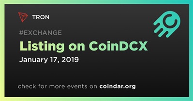 CoinDCX पर लिस्टिंग