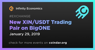 New XIN/USDT Trading Pair on BigONE