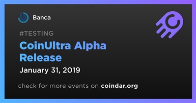 CoinUltra Alpha Release