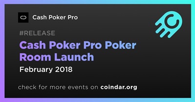 Cash Poker Pro Poker Room Launch