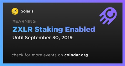 ZXLR Staking Enabled