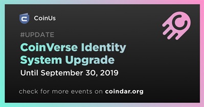 CoinVerse Identity System Upgrade
