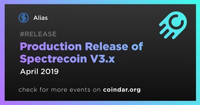 Production Release of Spectrecoin V3.x
