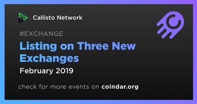 Listing on Three New Exchanges