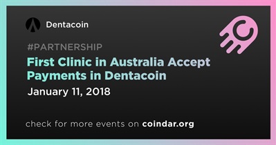 澳大利亚第一家诊所接受 Dentacoin 付款